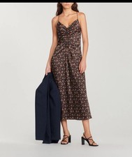 Sandro Emmanuela Ditsy Midi Dress Women Size 36 US/ S Floral Strappy Feminine