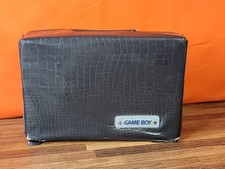 Rare Original DMG Nintendo Gameboy Aligator Black Leather Carrying Case Box