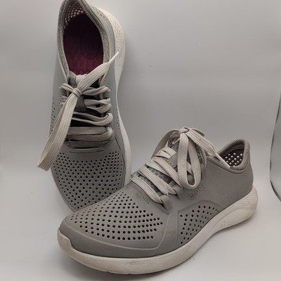 Crocs Literide Pacer Athletic Sneakers Shoes Running 205234 Pearl White Size W7