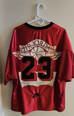 Nike Jordan x Levi's Red Football Jersey IM6732-657 Men's Large XL
