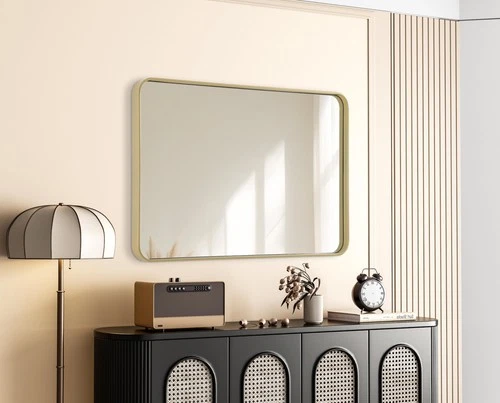 Elegant Lighting MR8A2740 Remy 27"W x 40"H Rectangular Flat - Silver - Picture 11 of 12