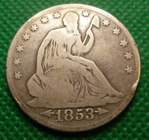 1853 o Seated Liberty Half Dollar Coin 1839-1891 #A04