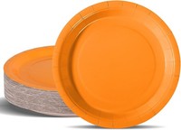 Pappteller 18Cm Orange 50 StüCk Einweg Partygeschirr FüR Kindergeburtstag Feier