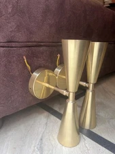 Mid-Century Modern Brass Diabolo Sconce – A Retro Lighting Statement