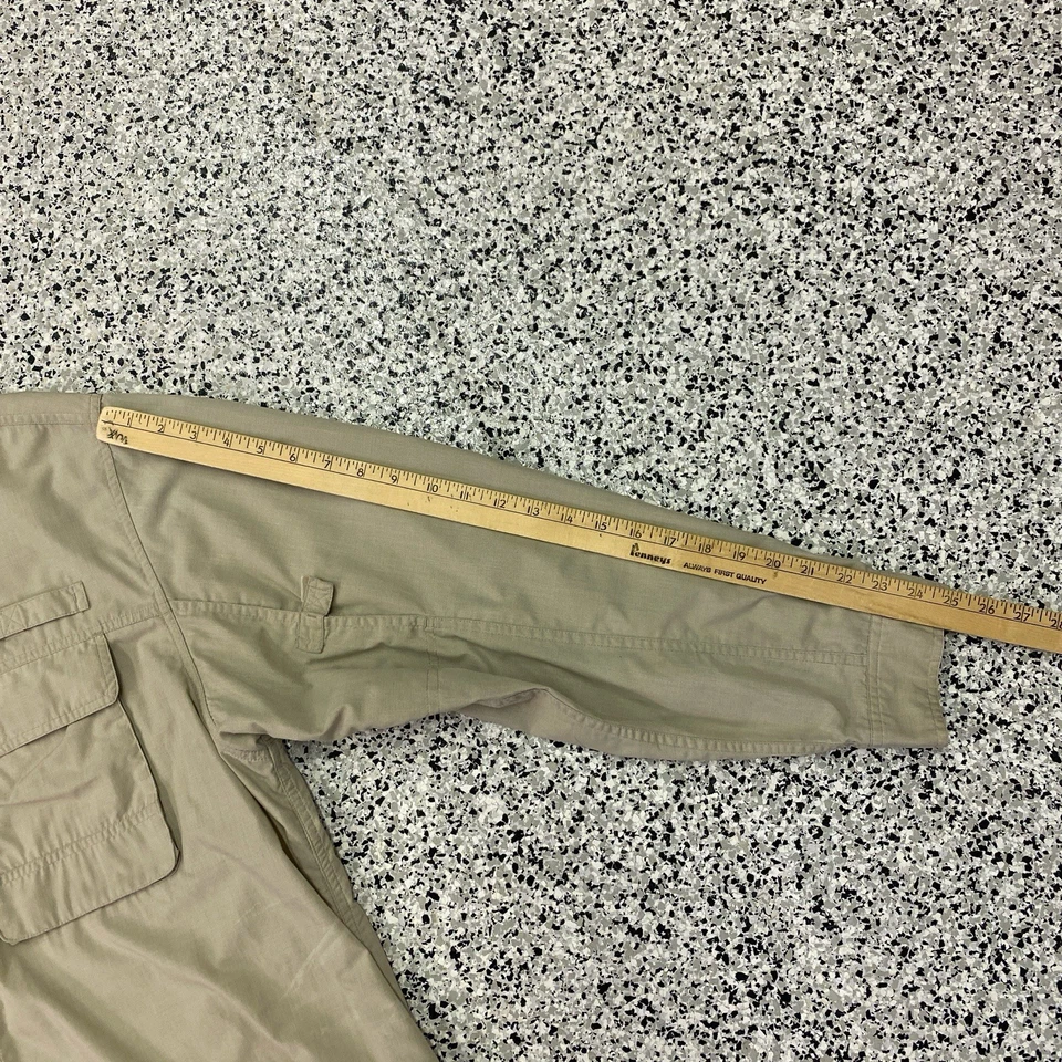 Camisa EX OFFICIO Para Hombres 2XL XXL Beige Sólido Protector de Insectos Senderismo Ligera LS Foto 4 de 4