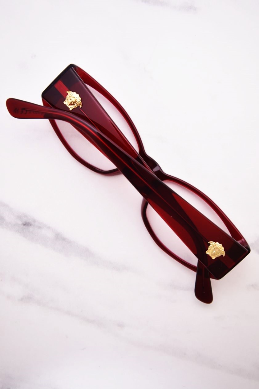 Versace VE3343 5430 Eyeglasses Frame Women's Bordeaux Full Rim Oval Shape 52mm thumbnail 6
