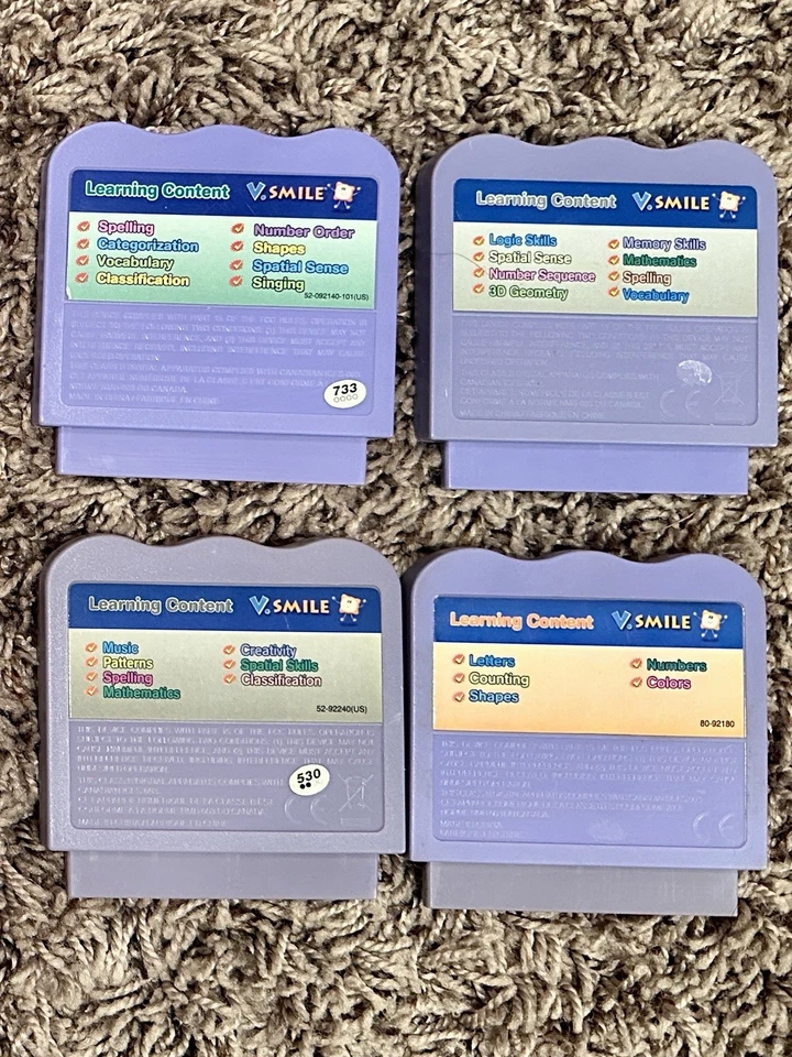 VTech V.Smile 4 Game Lot Spider-Man, Disney Mickey, Cinderella, Care Bears - Image 2 of 2