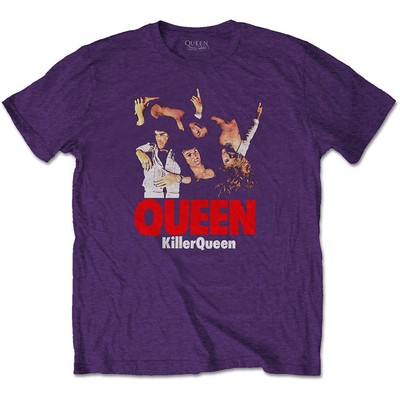Men's Queen Killer Queen Slim Fit T-shirt X-Large Purple