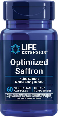 Life Extension Optimized Saffron Extract, Appetite & Mood Support, 60 Capsules