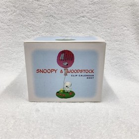 [Unused] SNOOPY Clip Calendar Tabletop Woodstock
