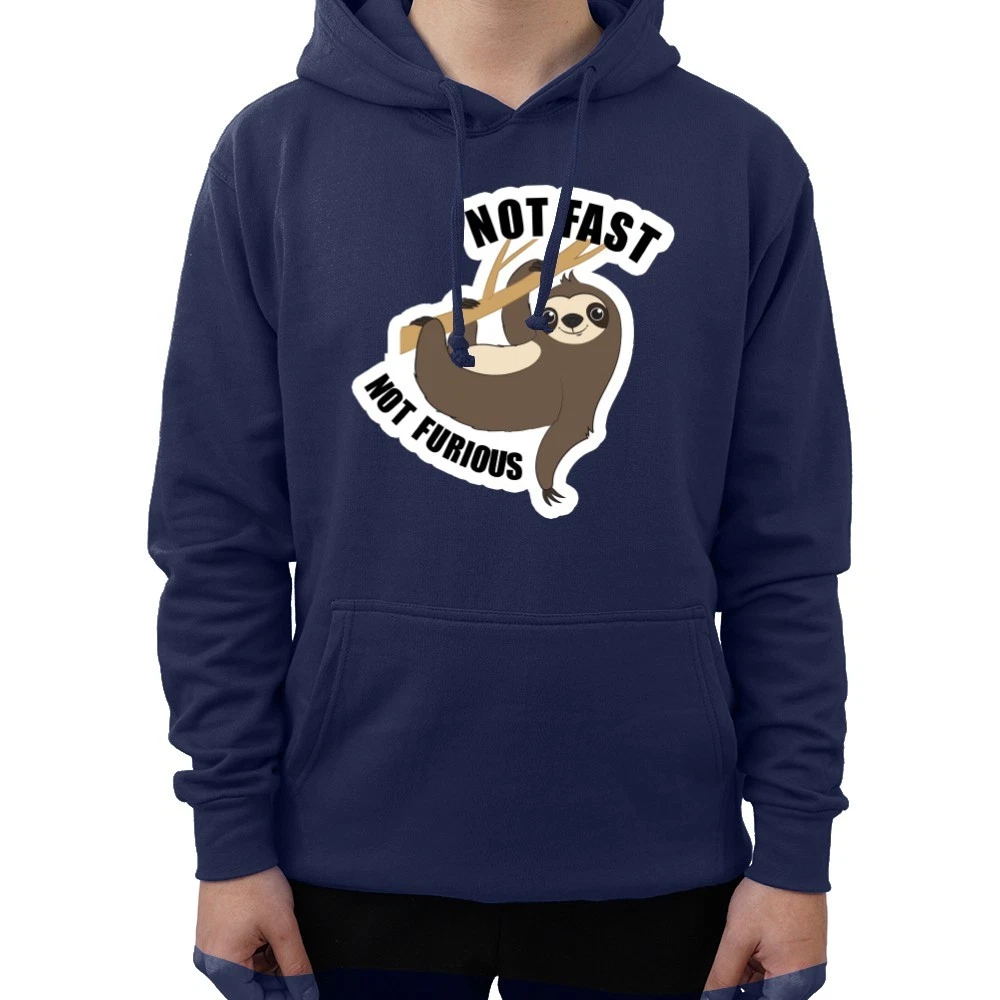 Funny Not Fast Not Furious Hoodie Lazy Bee Sarcastic Procrastination Unisex