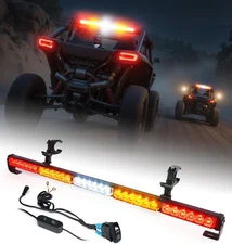 30'' UTV LED Chase Light Bar w/ 1.75''-2'' Roll Cage Mount Bracket Rear Chase Li
