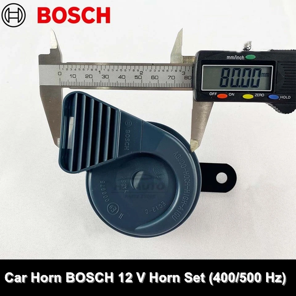 Car Horn BOSCH HORN SET 12V 105-118dB(A)(400/500Hz) BLACK code EC12-C - Image 4 of 4