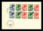 Dr Jim Stamps Sweden FDC 1966 World Speed Skating Championships Booklet Pane