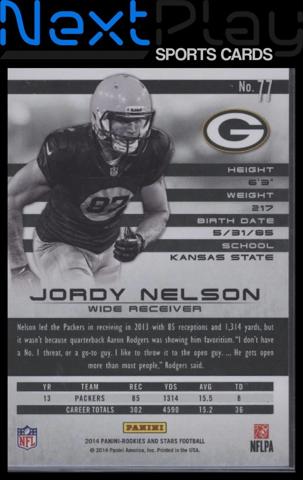 2014 Panini Rookies & Stars #77 – Jordy Nelson | - Image 2 of 2