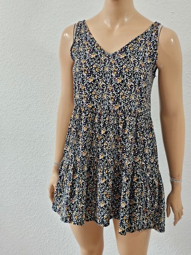 XL Sommerkleid fit&flare VERO MODA schwarz Blumen Muster romantisch luftig - Imagen 4 de 7