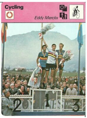 1978 Eddy Merckx Sportscaster Belgium Track Racing Cycling Card #51-05
