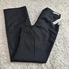 Pendleton Pants True Fit Size 8 Dress pant Black color 100% Virgin Wool $158 NWT