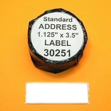 Roll of 350 Address Labels fit Dymo 30251 - USA Seller & BPA Free ON SALE NOW