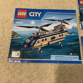 Lego City 60093 Deep Sea Helicopter Building Set Instruction Manuals Books