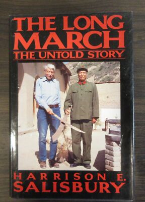 signed book HARRISON SALISBURY LONG MARCH CHINA autograph