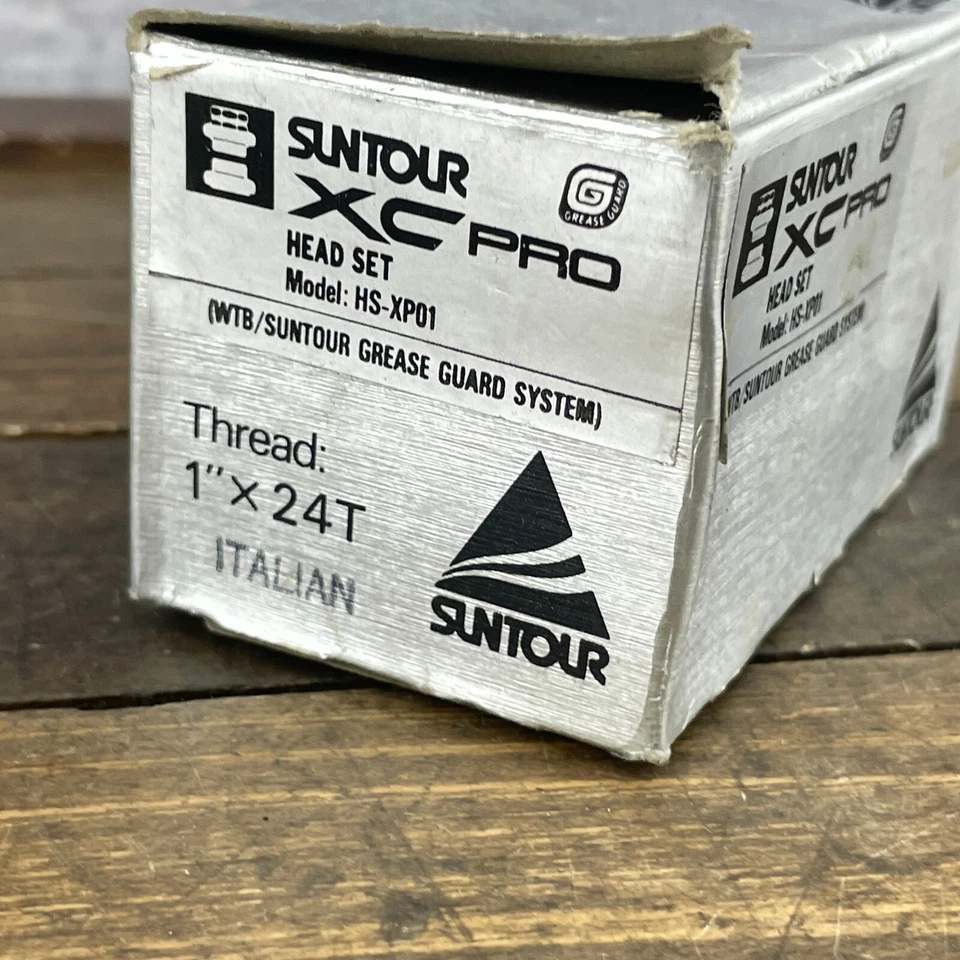 Vintage Suntour XC Pro Headset WTB Grease Guard Italian 1" 1 Threaded 90s MTB - Image 4 of 4