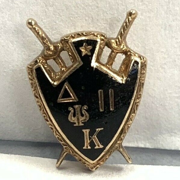 1953 DELTA PSI KAPPA 10K Gold Enamel Fraternal Crest Fraternity