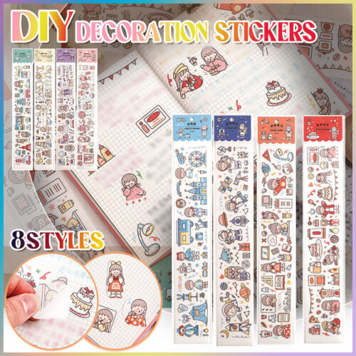 Cute Stickers Paper Stationery Bullet Journal Japanese Diary DIY Gift Handbook - Picture 1 of 28