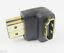 thumbnail 4 - 100pcs 19pin HDMI Male to Female M/F &#034;L&#034; Shape 90D Gold Plated Adapter Converter