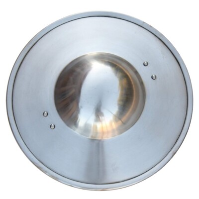 Medieval Buckler Shield with Rim and Boss - Functional 12'' diameter