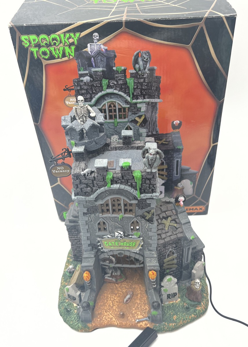 SF・ファンタジー・ホラー Lemax Spooky Town The Gate House Lemax Spooky Town The Gate House At Haunted Meadows 45663