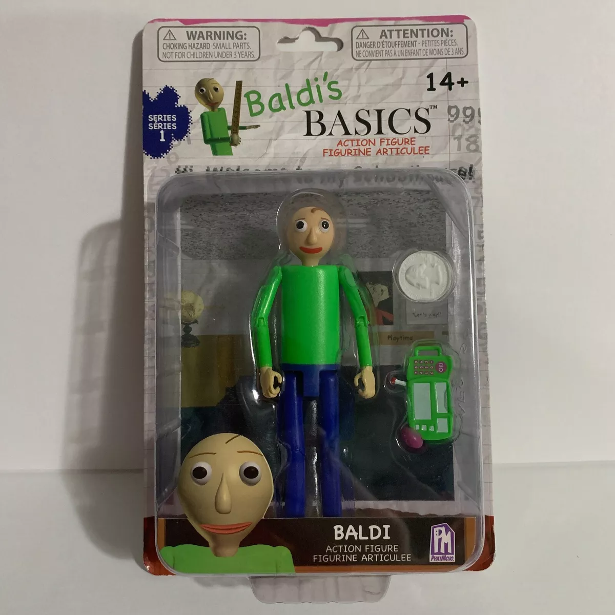 Baldi's Basics 5” Baldi Happy Action Figure Series 1 Phatmojo Brand New E7B