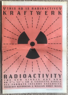 KRAFTWERK ~ RADIOACTIVITY 1991 Full page UK press ad