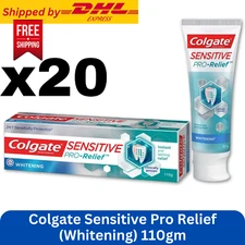 Colgate Sensitive Pro Relief Toothpaste - Whitening - 20 Packs x 110g