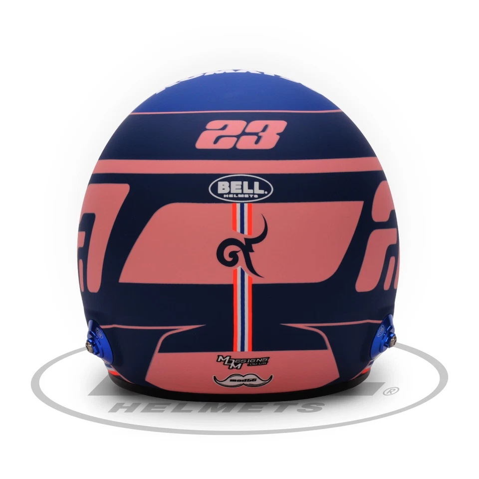 William F1 Alex Albon Casco Mini Replica In Scala 1/2 2024 Nero Bell Helmets - Immagine 4 di 4