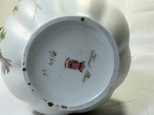 c1900 Ernst Wahliss Turn Vienna #9164 12" Lavender w/Chrysanthemum CHOCOLATE POT - Picture 12 of 14