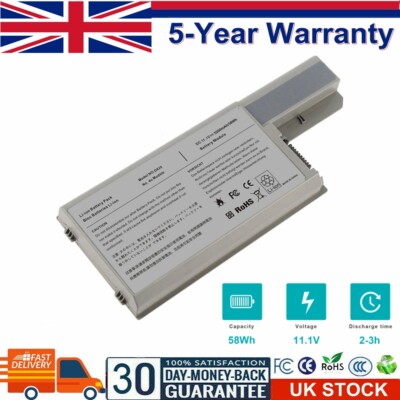 Replacement Laptop Battery For Dell Latitude D531 D830 – 4400mAh 6-Cell
