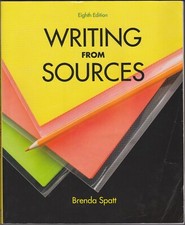 Writing from Sources by Brenda Spatt (2010, Trade Paperback)