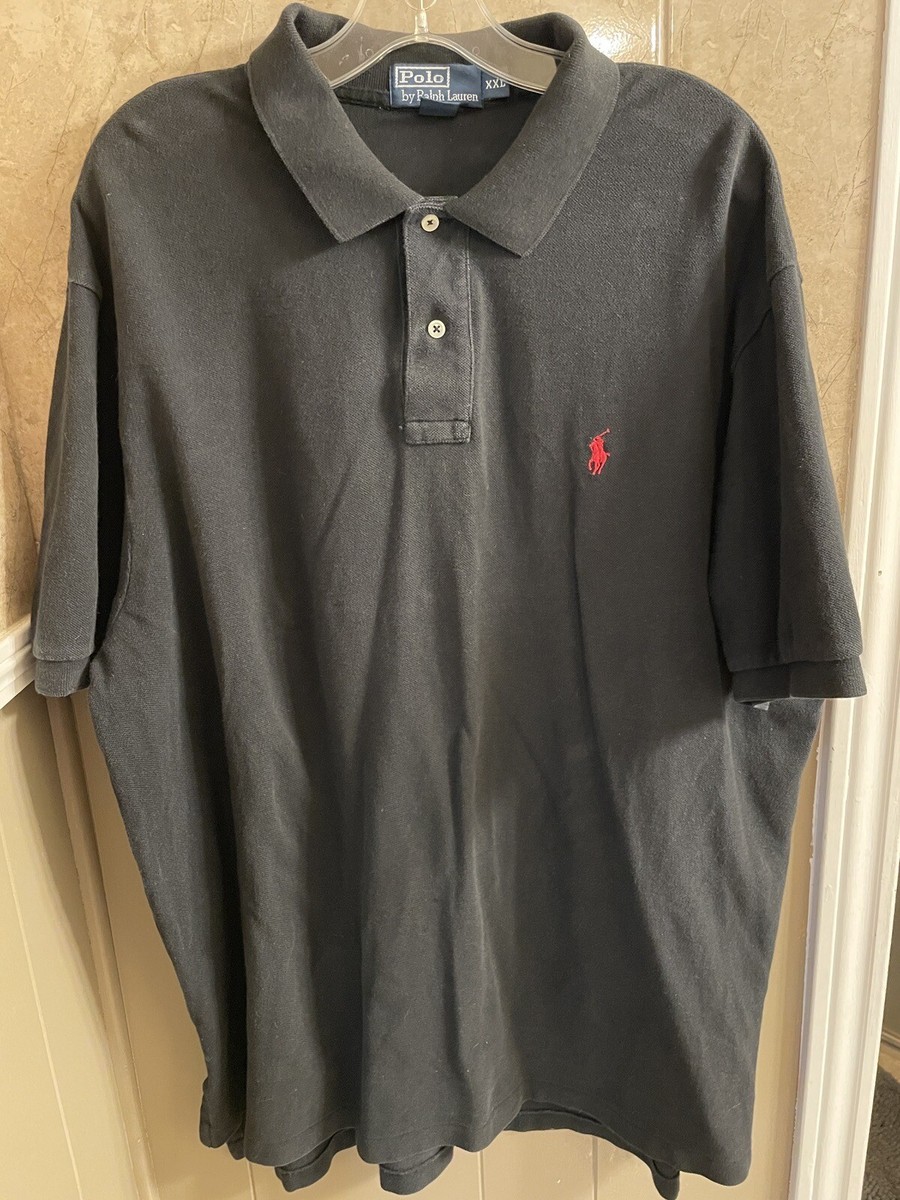 Ralph Lauren ブラック ポロシャツ XXL POLO RALPH LAUREN KING SIZE 大きいサイズのポロ ラルフローレン