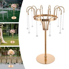 FLOWER STAND,WEDDING FLOWER STAND GOLD LIVING ROOM, BEDROOM, OFFICE GLASS, IRON