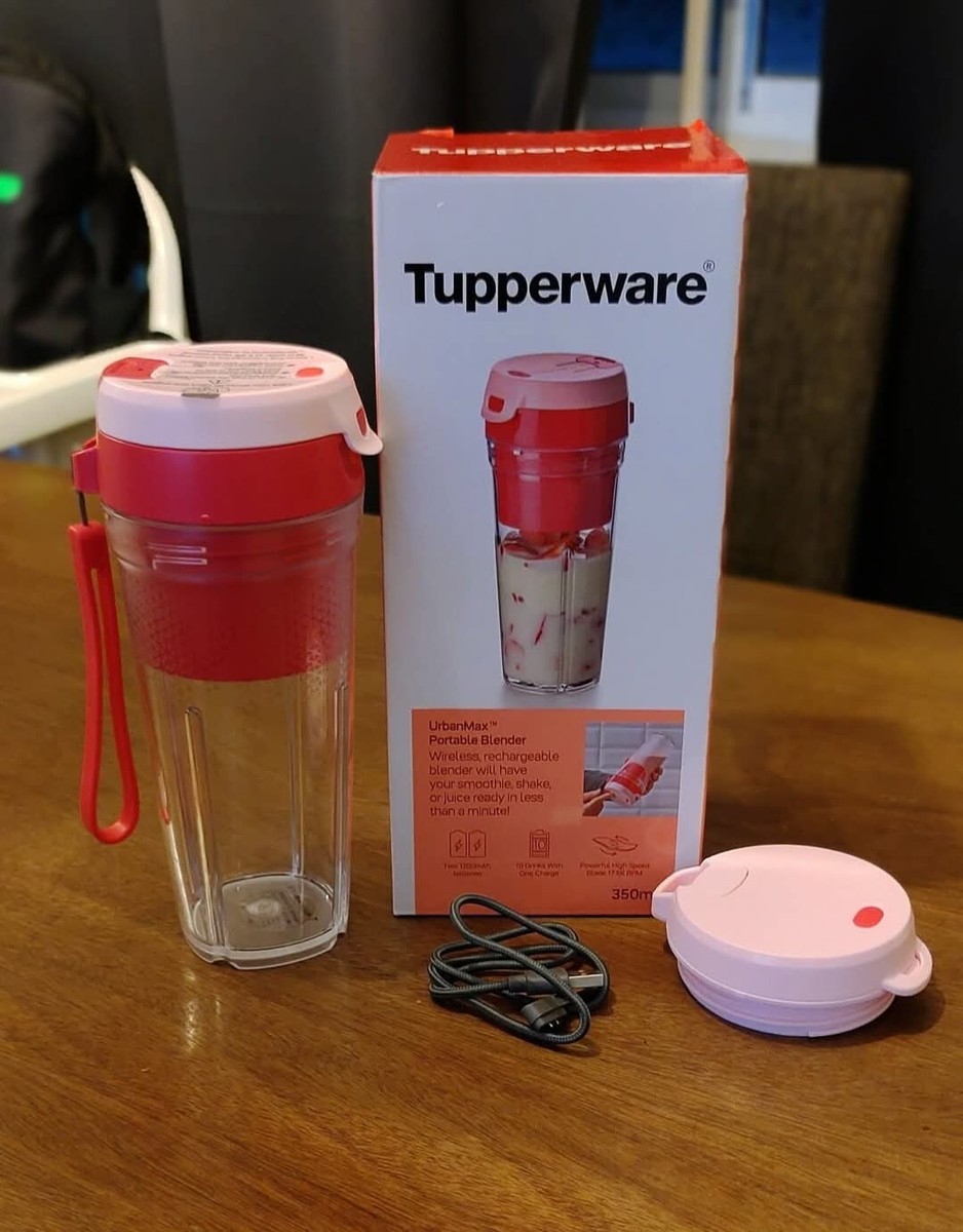 1 Set Tupperware Urbanmax Wireless Rechargable Portable Blender