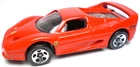 1999 HOT WHEELS FERRARI F50 RED 1:64 DIECAST 2 5/8" CAR WITH SILVER RIMS