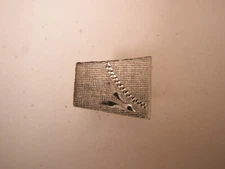 Diamond Cut Wedge STERLING SILVER Quality Vintage JML Tie Tack Lapel Pin v96