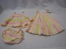 BABY GAP 3-6 DRESS DIAPER COVER FLUTTER RUFFLE TANK SET LOT SPRING SUMMER 3-6