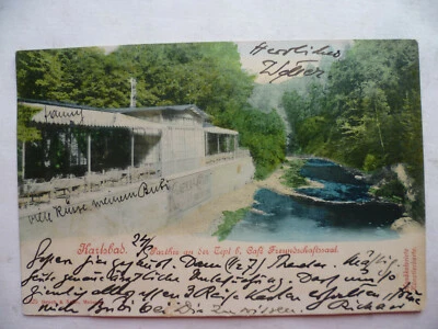 Eigenhändige Postkarte von Richard Schaukal an Tochter Minna 1903 - Bild 1 von 2