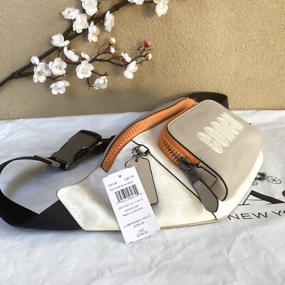 NWT Coach Track Belt Bag In Colorblock With Coach C8129. $298 | eBay