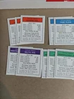 Vintage 1974 Monopoly Game Parker Brothers Replacement All 28 Deed Cards