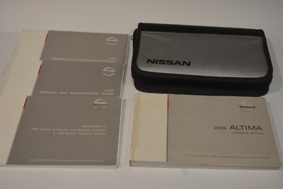 2006 NISSAN ALTIMA OWNERS MANUAL GUIDE BOOK SET WITH CASE OEM eBay