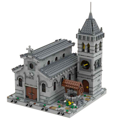 ZITIANYOUBUID Mittelalterlich Kirche modulare Gebäude mit Innere 2085 teile