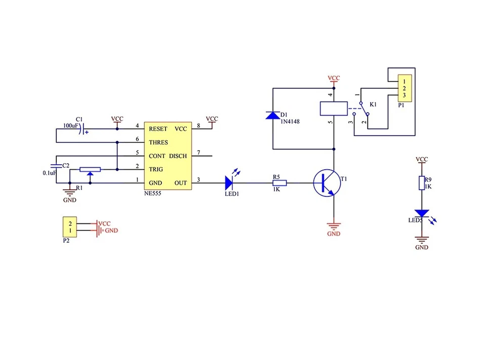 2 Stück NE555 DC 12V Delay Relay shield Timer Switch Adjustable Module 0 To 10 S - Bild 4 von 4